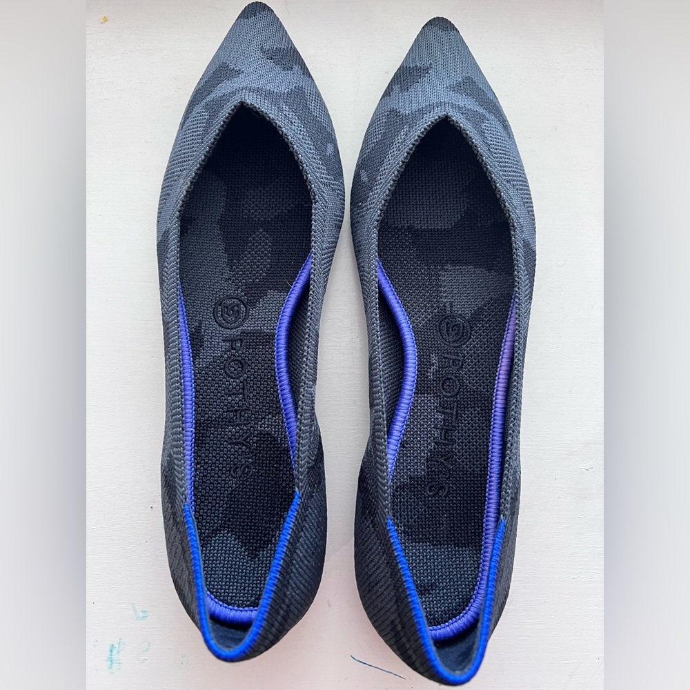 Rothy’s grey camo point size 9